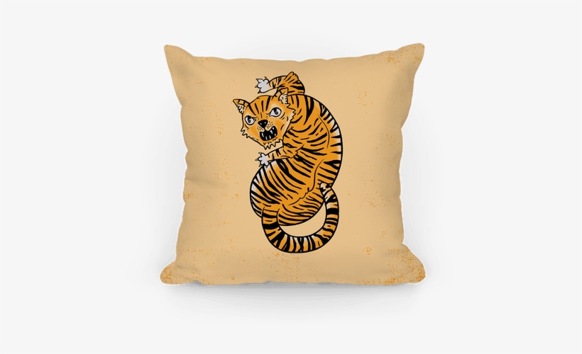 The Ferocious Tiger Pillow - Ferocious Tiger Tote Bag: Funny Tote Bag From Lookhuman., transparent png
