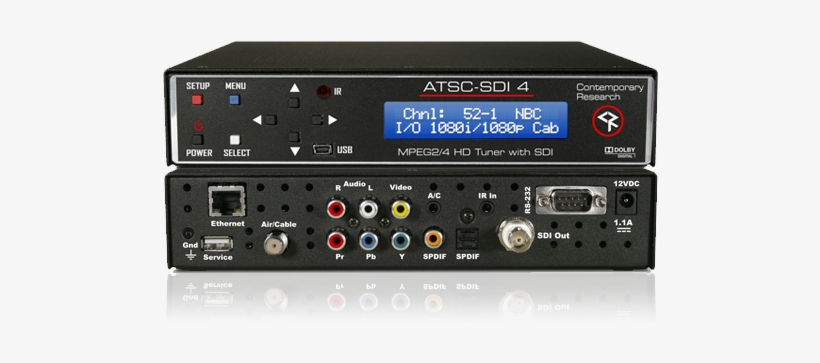 Atsc Sdi 4 Hdtv Tuner - Contemporary Research 5100-002 Atsc-sdi 4 Hdtv Tuner, transparent png