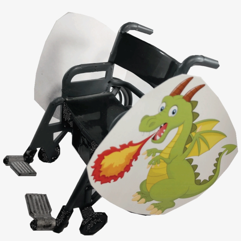 Fire Breathing Dragon Wheelchair Costume Child's - Crocodile, transparent png