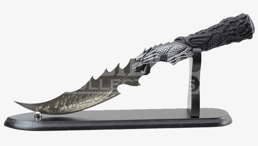 Fire Breathing Medieval Dragon Dagger - Sword, transparent png