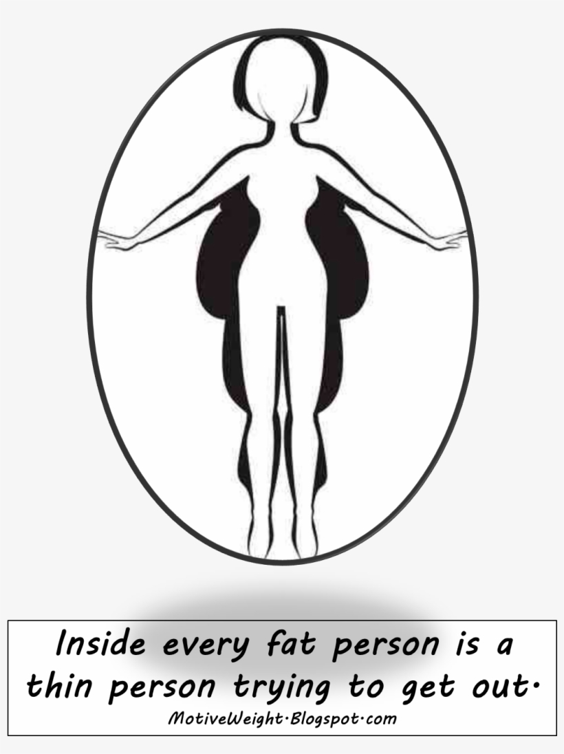 Inside Every Fat Person Is A Thin Person Trying To - Strong Willed, transparent png
