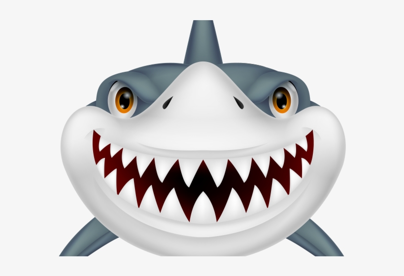 Shark Head Cartoon, transparent png