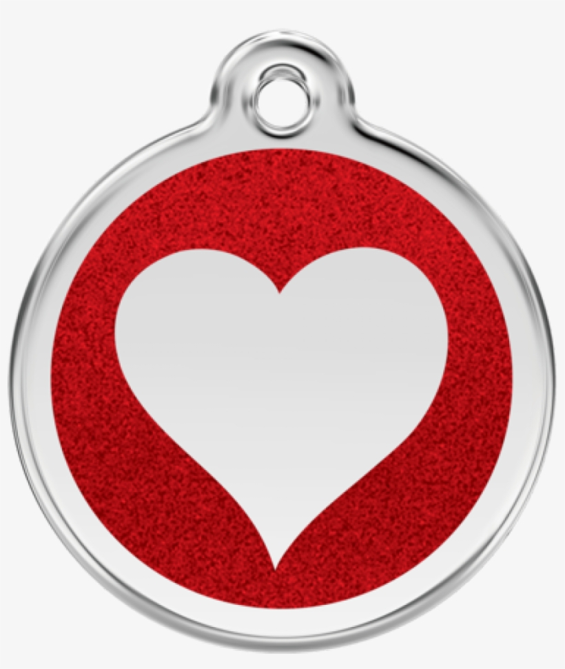 More Views - Red Dingo Stainless Steel & Glitter Enamel Paw, transparent png