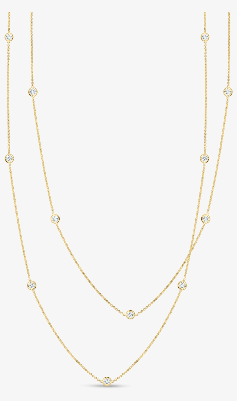Diamonds By The Inchnecklace With 15 Diamond Stations - Necklace, transparent png