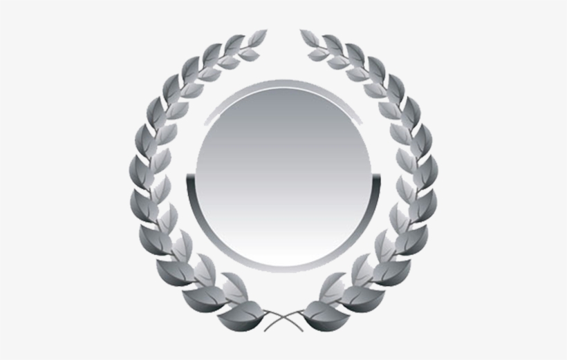 Silver Medal - Laurel Wreath Vector, transparent png