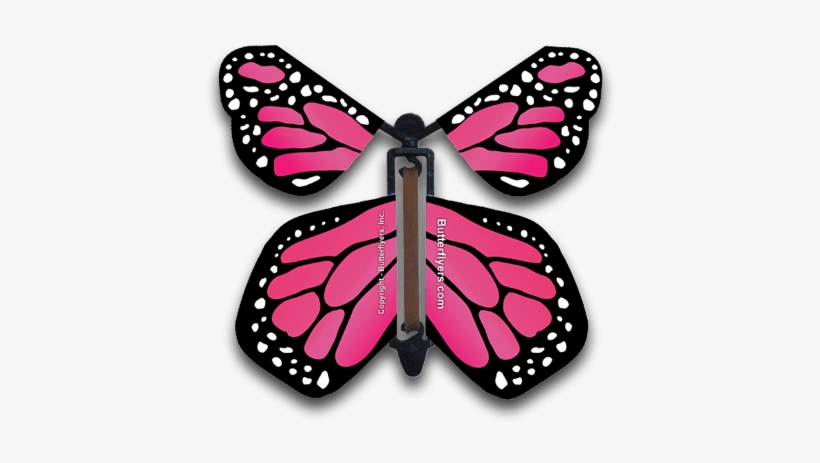 Pink Monarch Magic Flying Butterfly - Flying Butterfly Card, transparent png