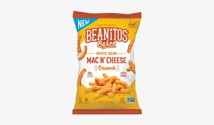Baked Mac 'n Cheese White Bean Crunch - Beanitos Mac N Cheese Crunch, transparent png