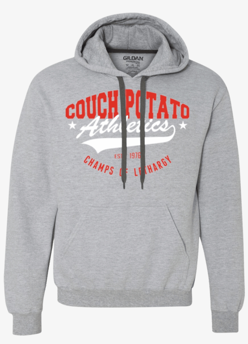 Couch Potato Premium Fleece Hoodie - Heart-face Heavyweight Pullover Fleece Sweatshirt -, transparent png