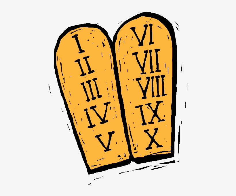 The 10 Modding Commandments - 10 Commandments Tablets Clipart, transparent png