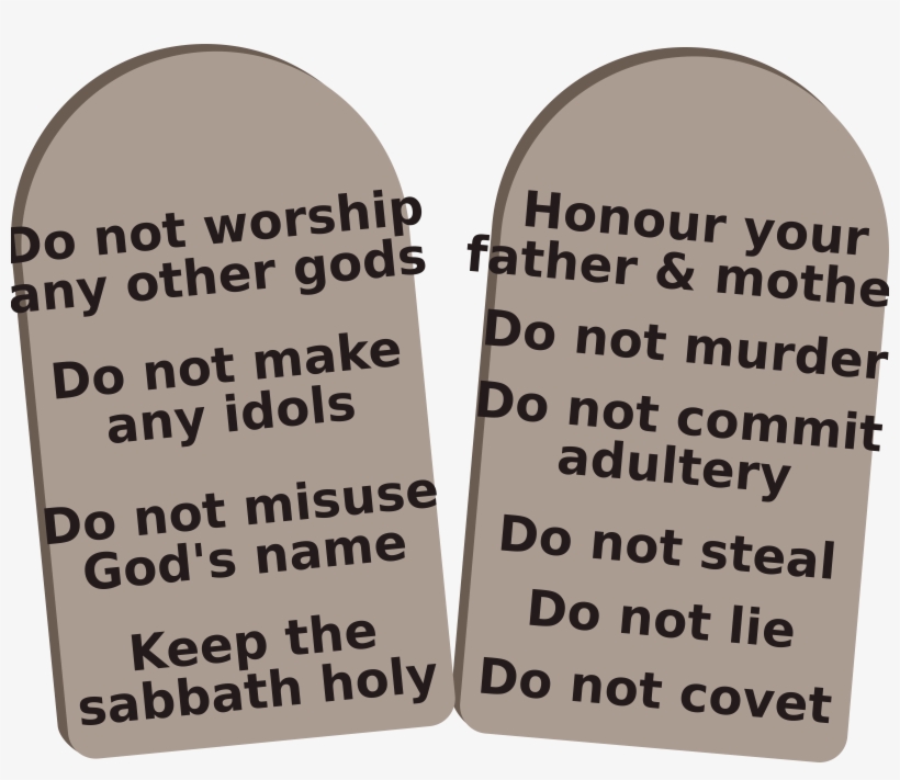Medium Image - Ten Commandment Tablets Simple, transparent png