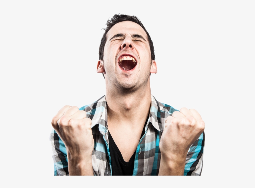 Is Everybody Happy - Man Celebrating Png, transparent png