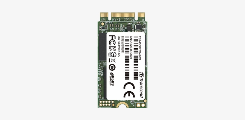 2 Ssd 420s - Transcend 64 Gb Internal Ssd - M.2 2242 - Mts400 -, transparent png
