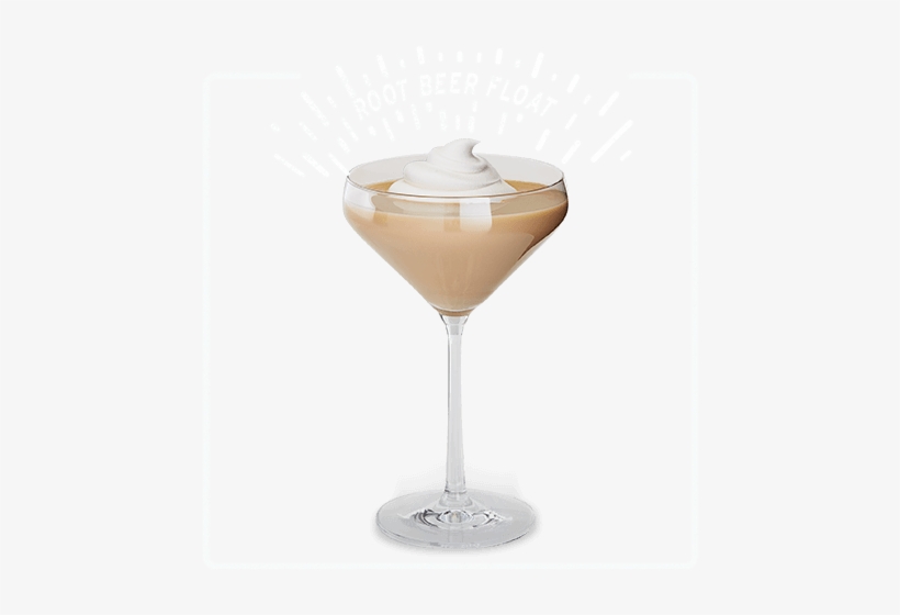 Root Beer Float - Martini Glass, transparent png