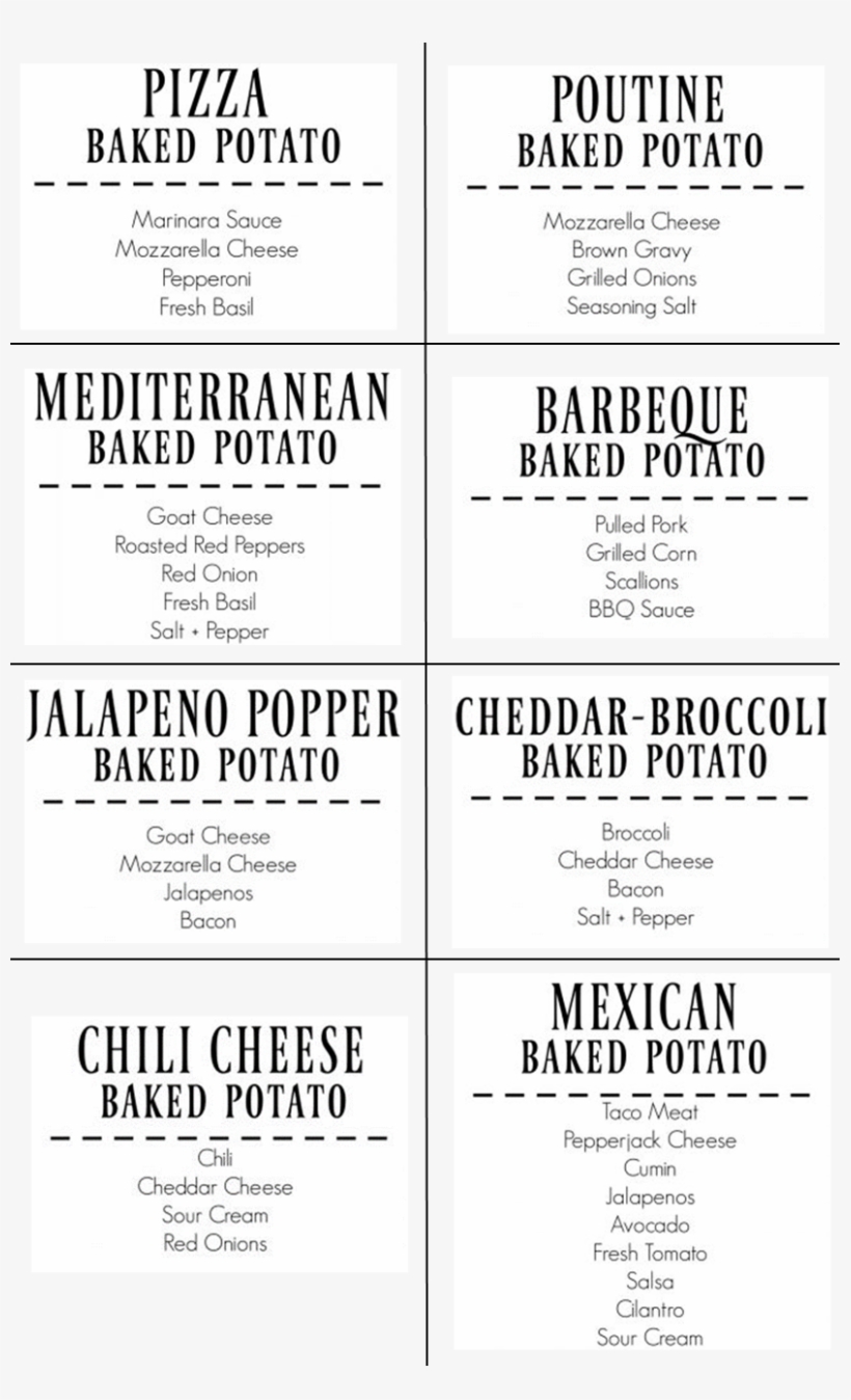 Baked Potatoes - Poster, transparent png