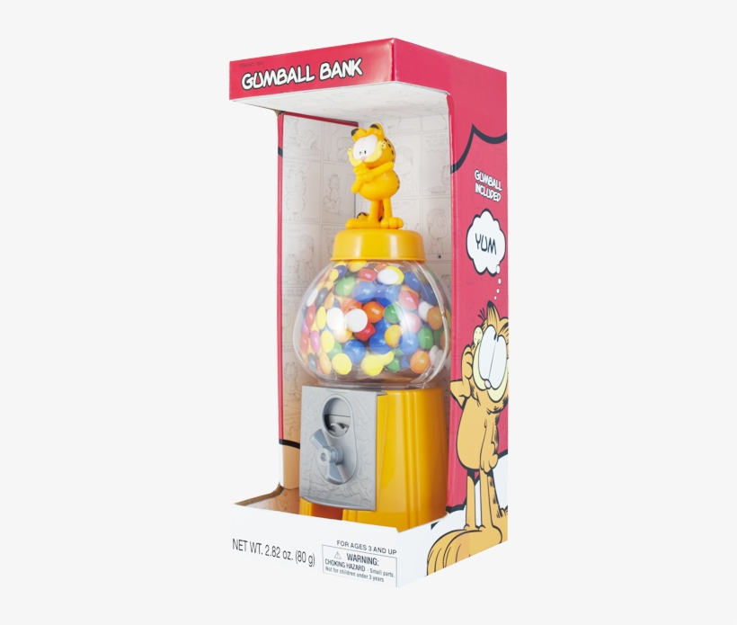 5 Inch Classic Gumball Bank - Sweet N Fun Garfield 8.5 Classic Style Gumball Bank, transparent png