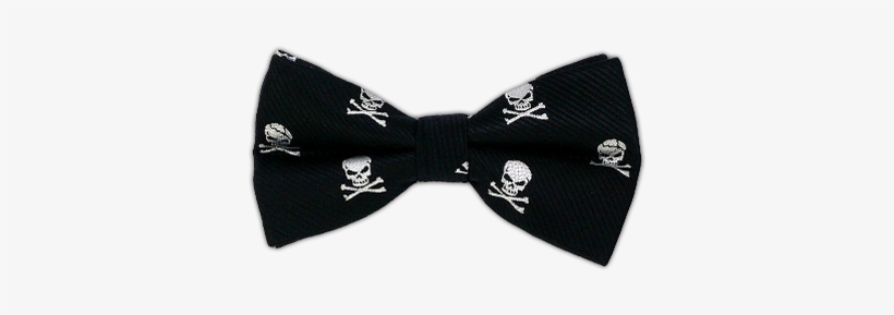 Black Skull And Crossbones Bowtie - Bow Ties For Boys, transparent png