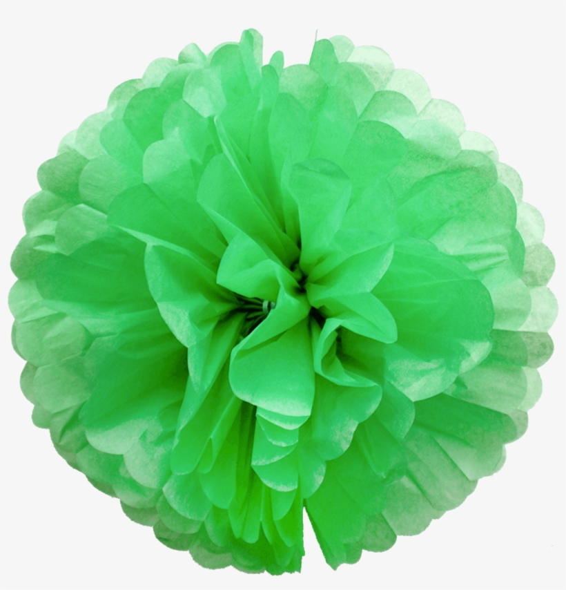 Previous - Pompoms Green, transparent png