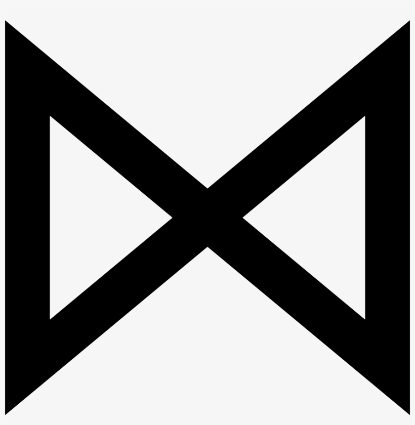 Bowtie Logo Black And White - Misfit Wearables Logo Png, transparent png