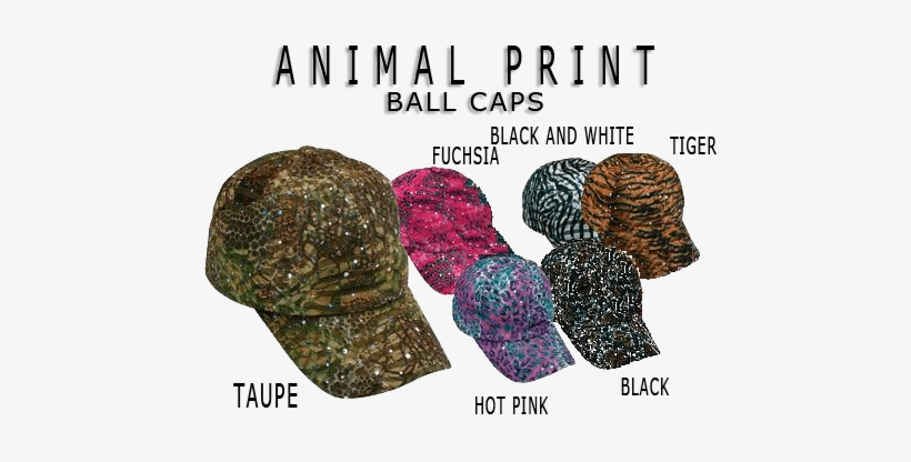 Image Of Animal Print Baseball Caps - Glitter Pattern Cap, transparent png
