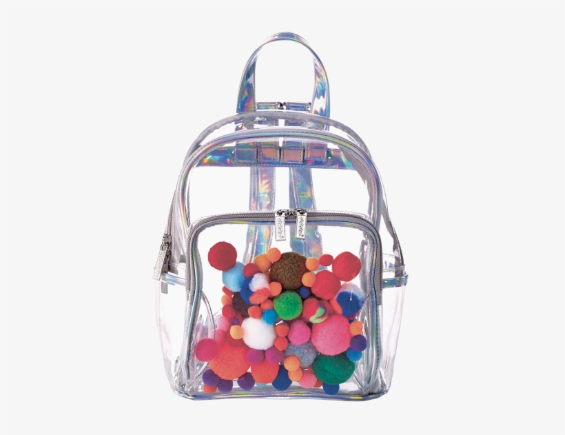 Picture Of Pom Pom Clear Backpack - Mini Backpack, transparent png