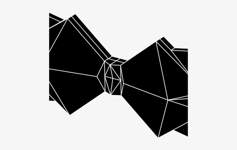 Cisardom 3d Model Cubistic Bow Tie, - Computer File, transparent png