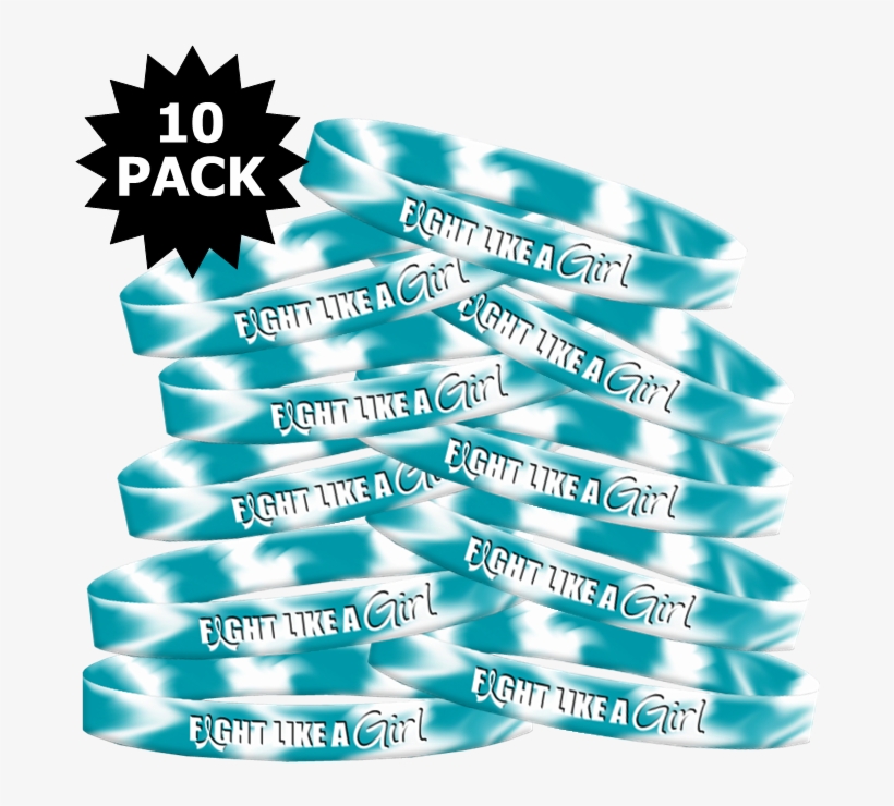 Fight Like A Girl Wristband For Cervical Cancer, transparent png