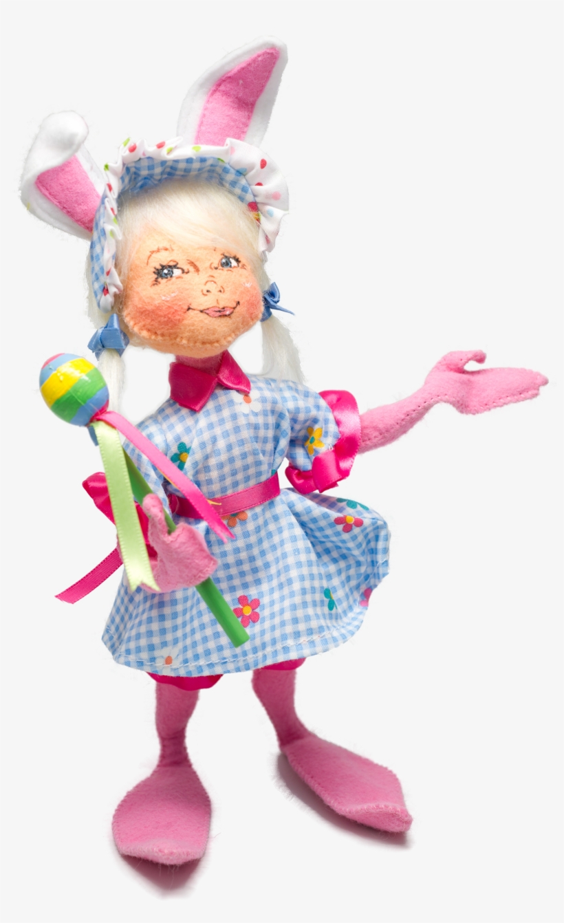 9" Easter Parade Girl Elf - Annalee Dolls, transparent png