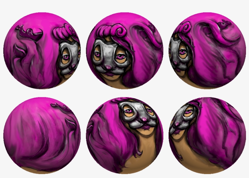 Pink Elf Girl In White Mask - P80 Grit Sanding Disc, transparent png