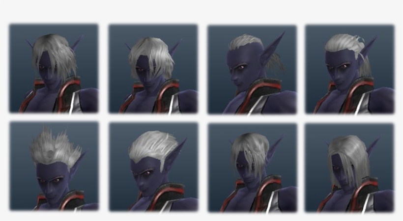 Darkelf Male Hairs - Action Figure, transparent png