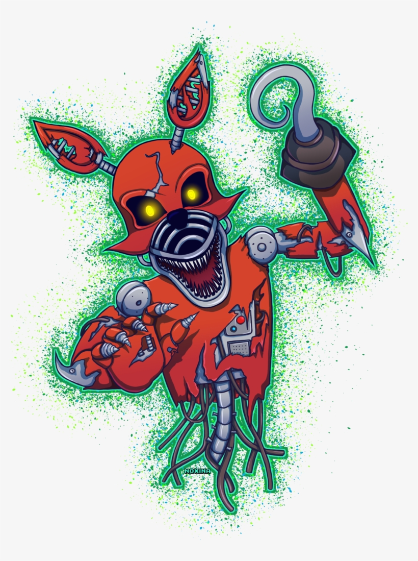 Nightmare Foxy By Noxina, transparent png