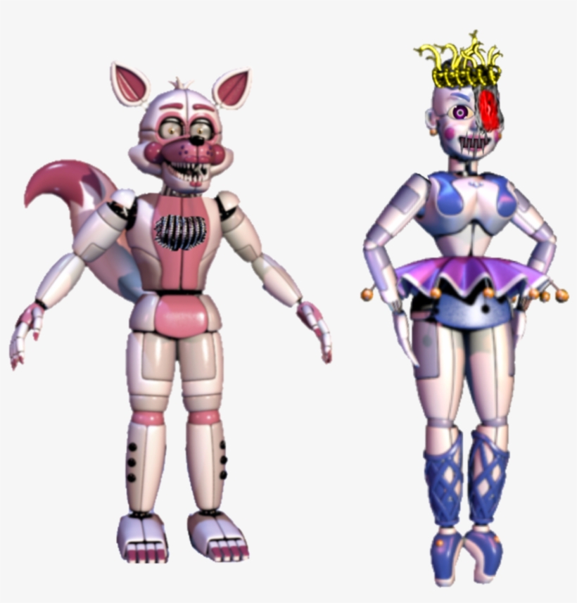 Funtimefoxy And Ballora Horrortale Style By Metaknight4life, transparent png