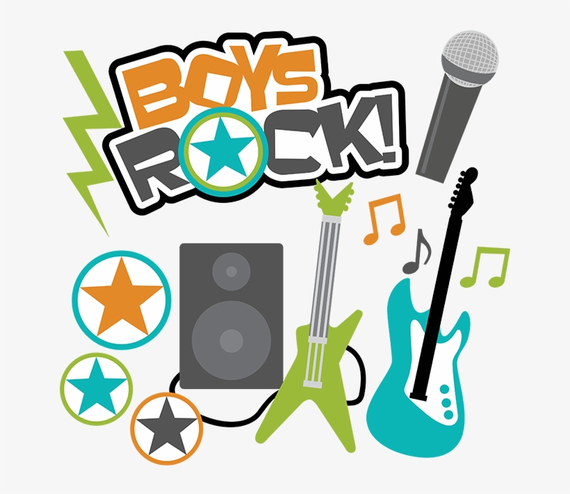 Boys Rock Svg Scrapbook Collection Boys Svg Files For - Boys Rock Clipart, transparent png