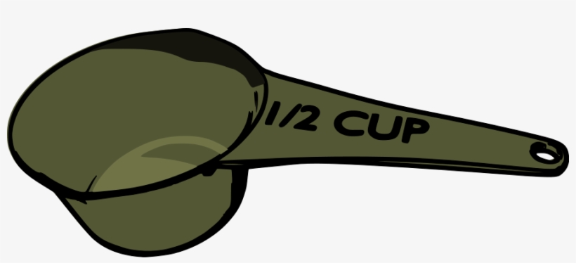 This Free Clipart Png Design Of Measuring Cup Clipart - 1 2 Cup Measure, transparent png