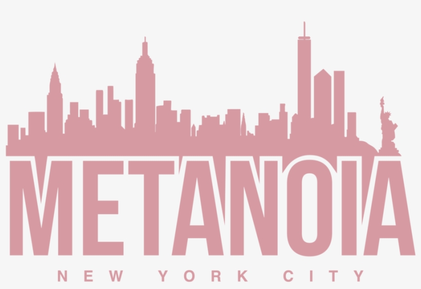 Metanoianyc Shirt2-02 - Black And White New York City Skyline, transparent png