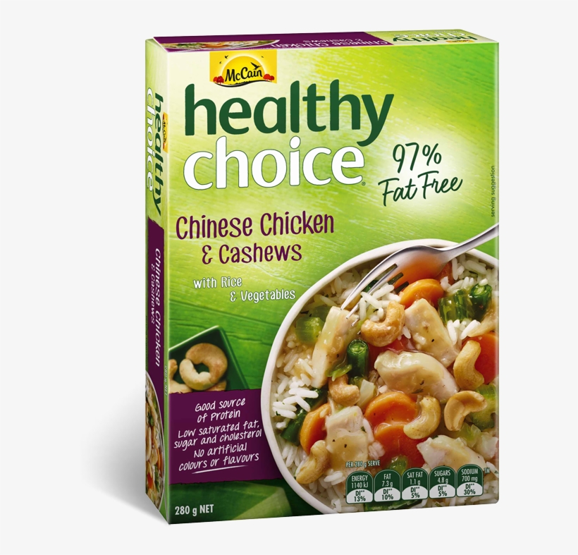Healthy Choice Chinese Chicken & Cashews 280g, transparent png