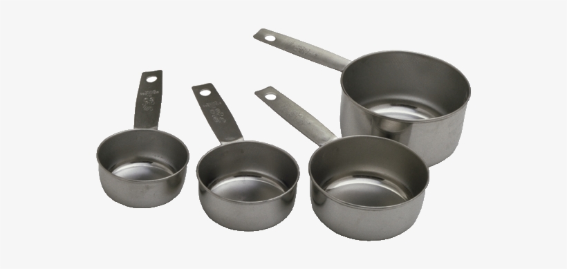 Meacp - Stainless Standard Measuring Cup Set 1/4, 1/3, 1/2, transparent png