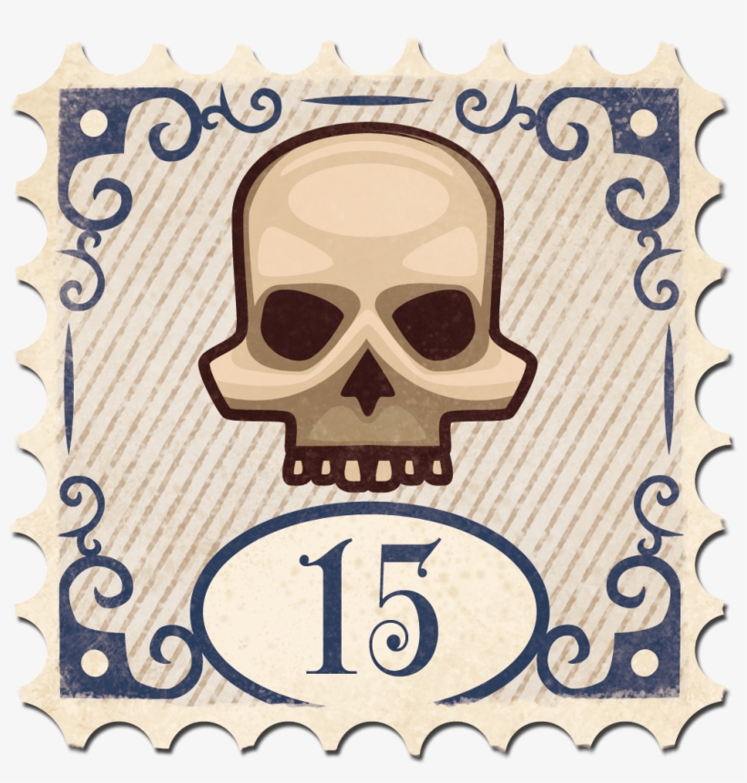 Stamp Rich Or Die Skull - Fable, transparent png