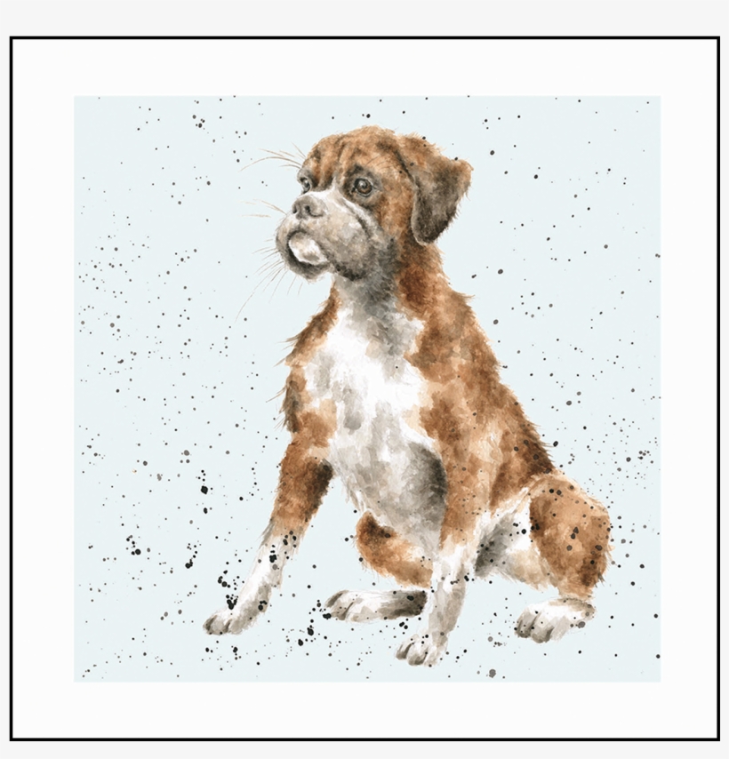 Boxer Dog Greeting Or Birthday Card - Wrendale A Dogs Life Boxer Dog Card, transparent png