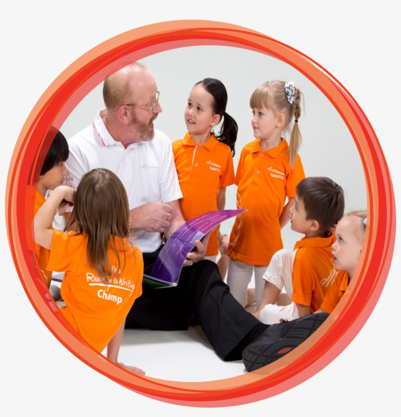 Brian With Kids - Mindchamps Reading And Writing, transparent png