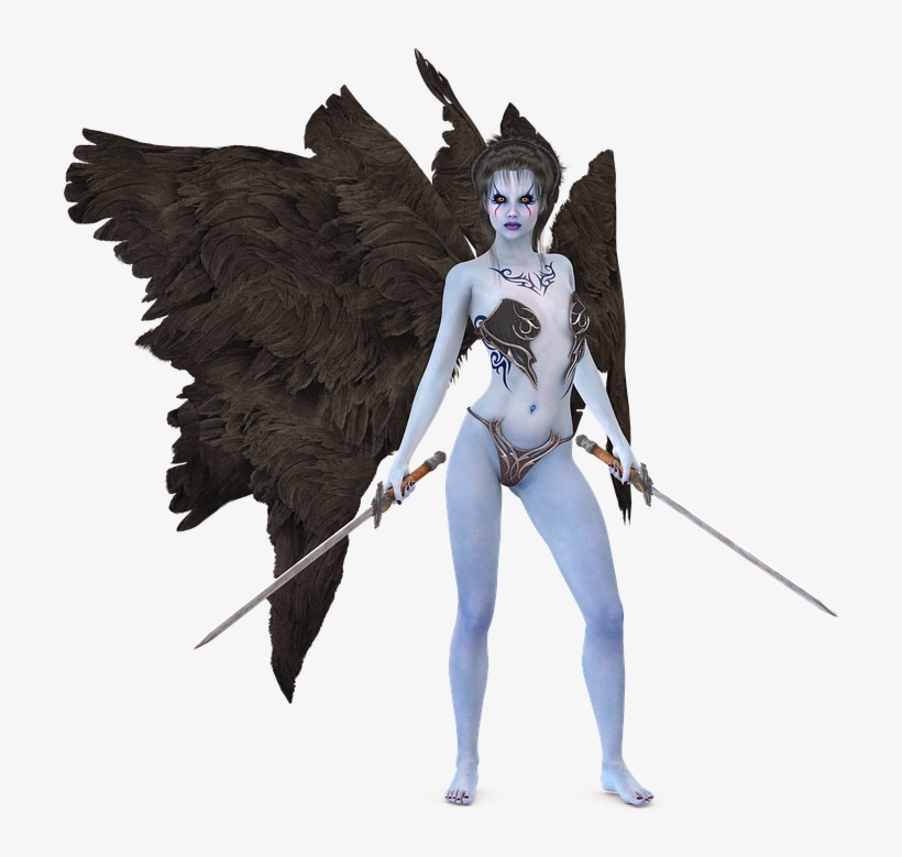 Warrior Angel Transparent Png - Fantasia Anjo Da Morte, transparent png