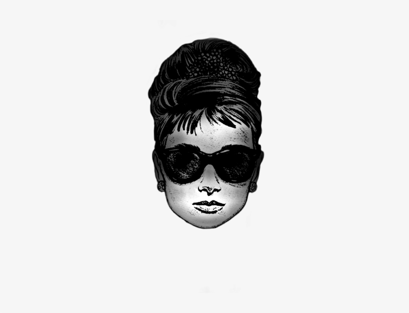 Audrey Freetoedit - Monochrome, transparent png