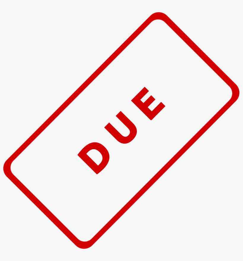 Due Business Stamp 1 Clipart Free Library - Due Clipart, transparent png