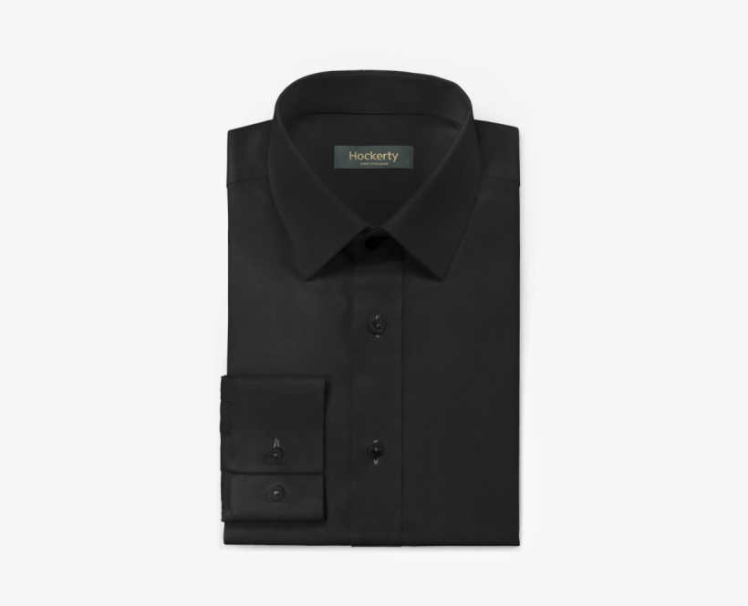 Black 100% Cotton Shirt - Shirt, transparent png