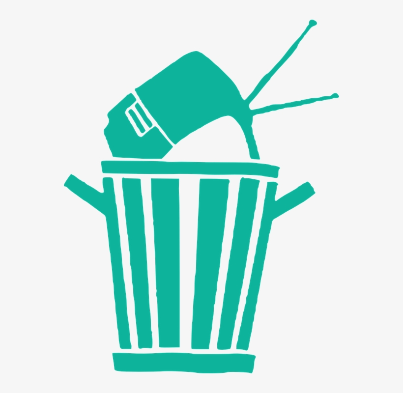 Tv In The Rubbish Bin - Trash Tv, transparent png