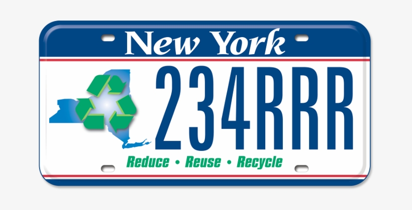 Ny Association For Recycling, Reduction & Reuse Custom - License Plate ...