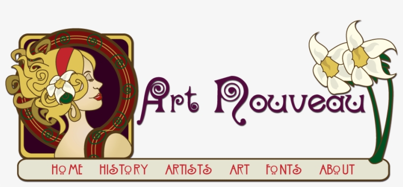 Art Nouveau Logo Png, transparent png