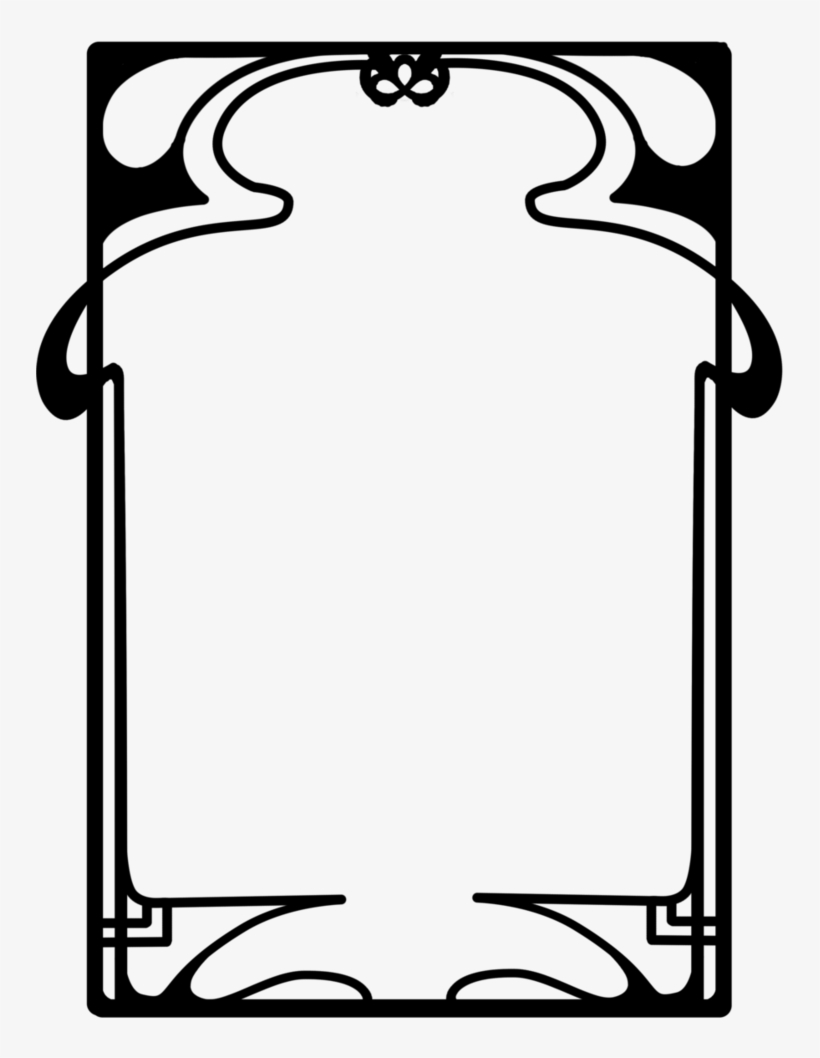 Related Wallpapers - Art Nouveau Frame Png, transparent png
