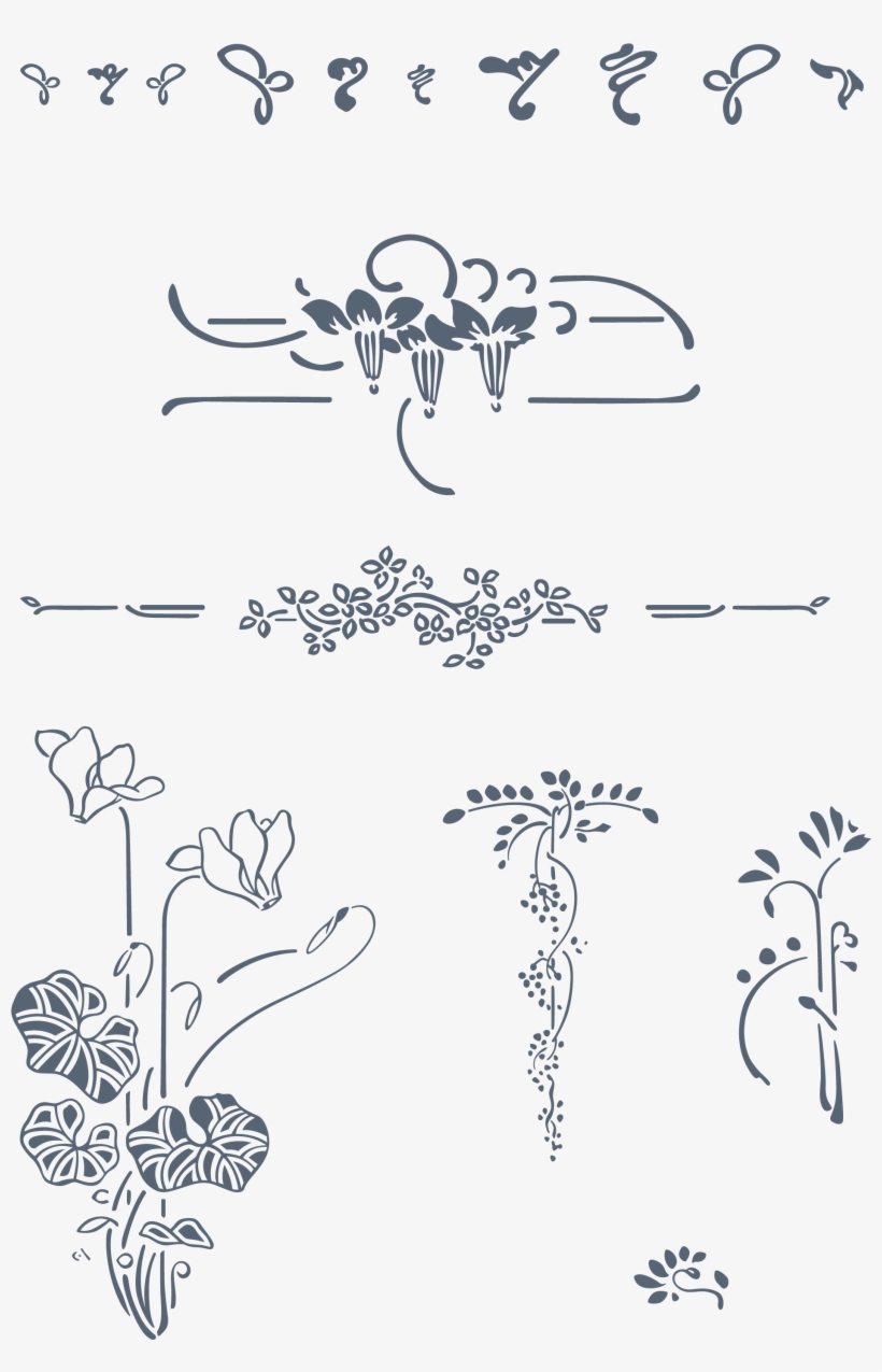 Preview All The Organically-inspired "art Nouveau" - Art Nouveau Ornament Vector, transparent png