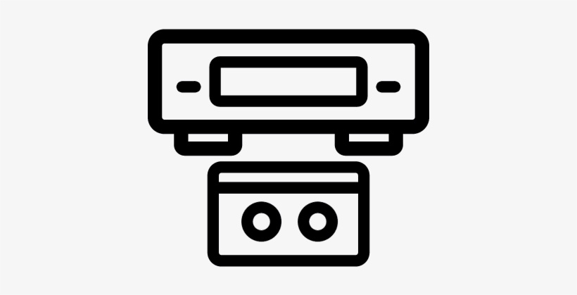 Vhs Player And Tape Vector - Vcr Icon, transparent png