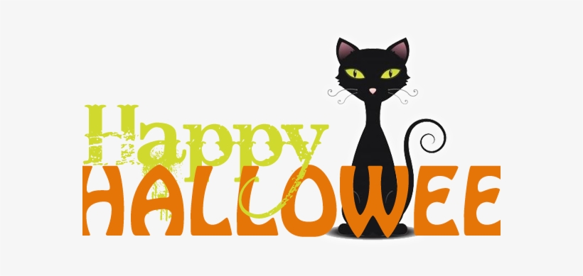 Black Cat Cartoon, transparent png